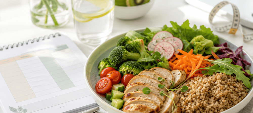 Usługi dietetyczne DietoStrefa – zbilansowany posiłek, waga i plan żywieniowy